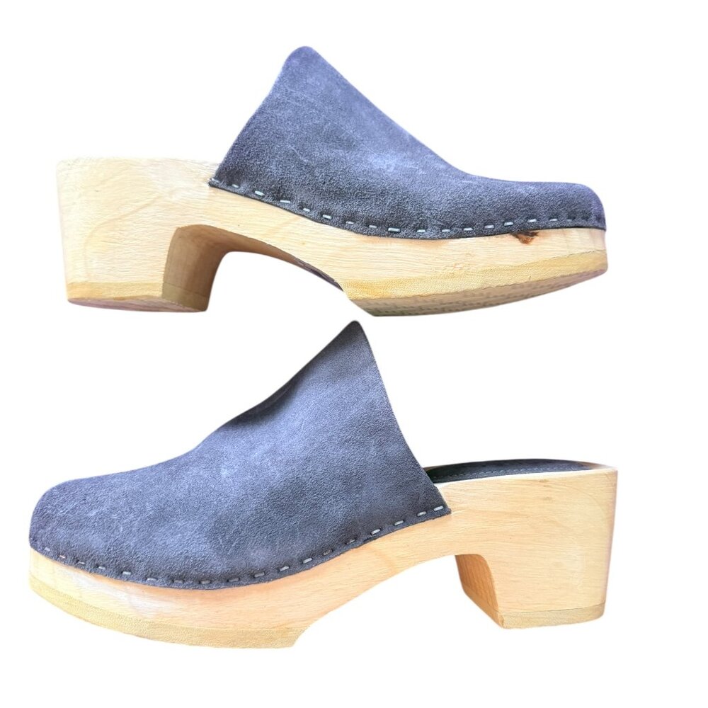 -Rag & Co. DARCIE Gray Suede Clogs Women's Size 5 NWT- - Picture 3 of 6